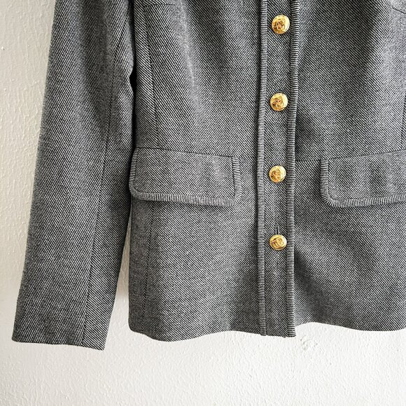 ESCADA Virgin Wool Herringbone Quiet Luxury Powersuit Blazer and Trousers SZ 34 - Picture 4 of 14